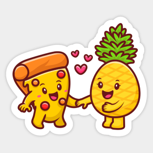 Pineapple Pizza Pals Sticker